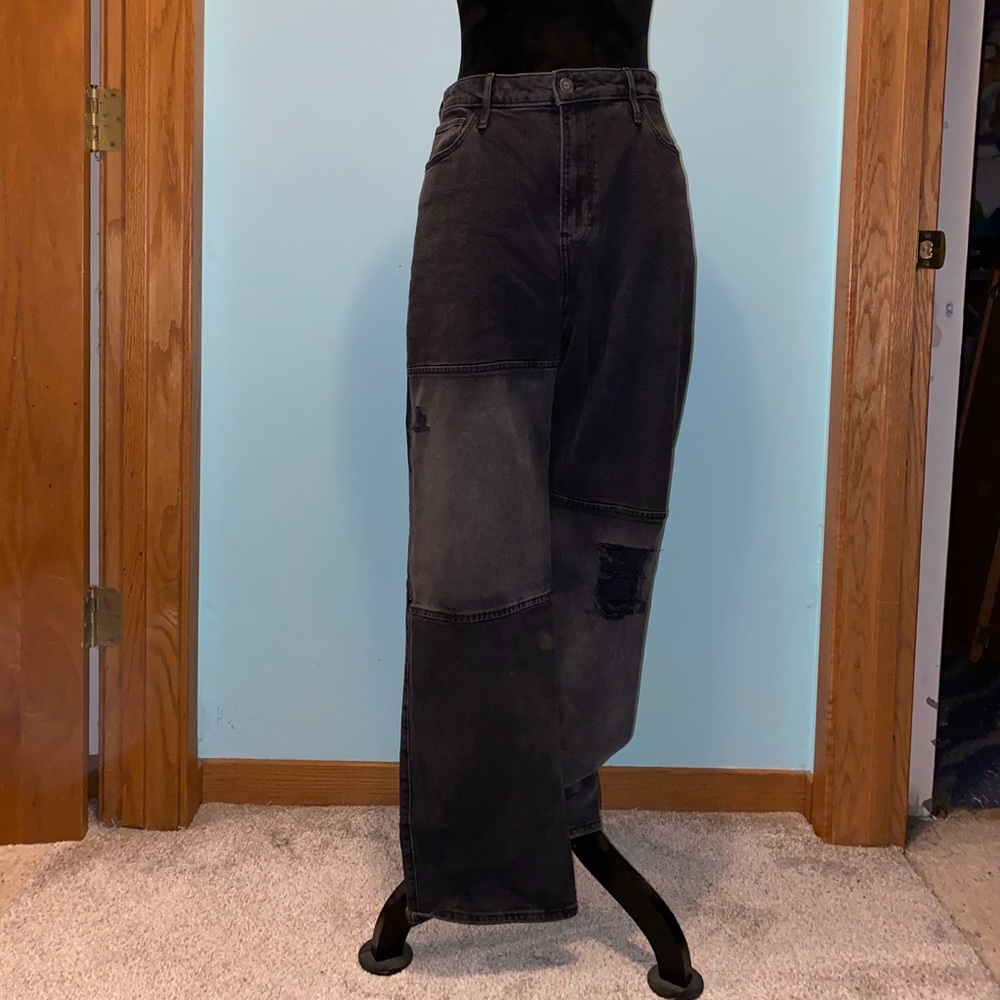 NWOT Hollister Patchwork Jeans, sz 7R, W28 L31
